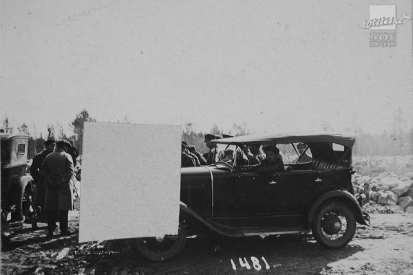 Отъезд товарища Г.Г.Ягоды на машине. Июнь 1932 года